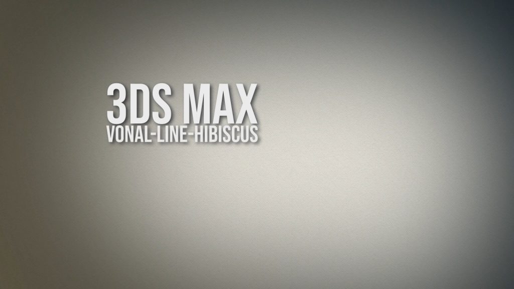 3ds Max - vonal, line, hibiscus